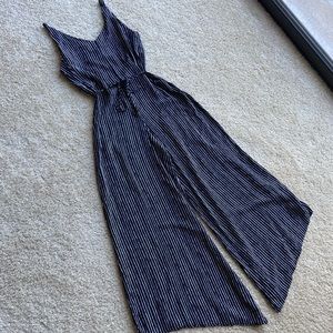 Striped Flowy Jumpsuit